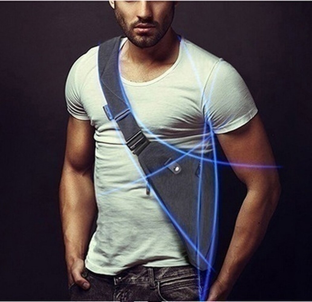 Single Shoulder Bags for Men Waterproof Nylon Crossbody Bags Male Messenger Bag Chest Bags