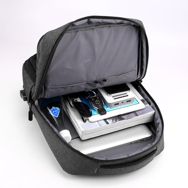 Backpack For Men USB Charging Bags For Male Multifunctional Waterproof Rucksack Laptop Bagpack  Business Casual Bag