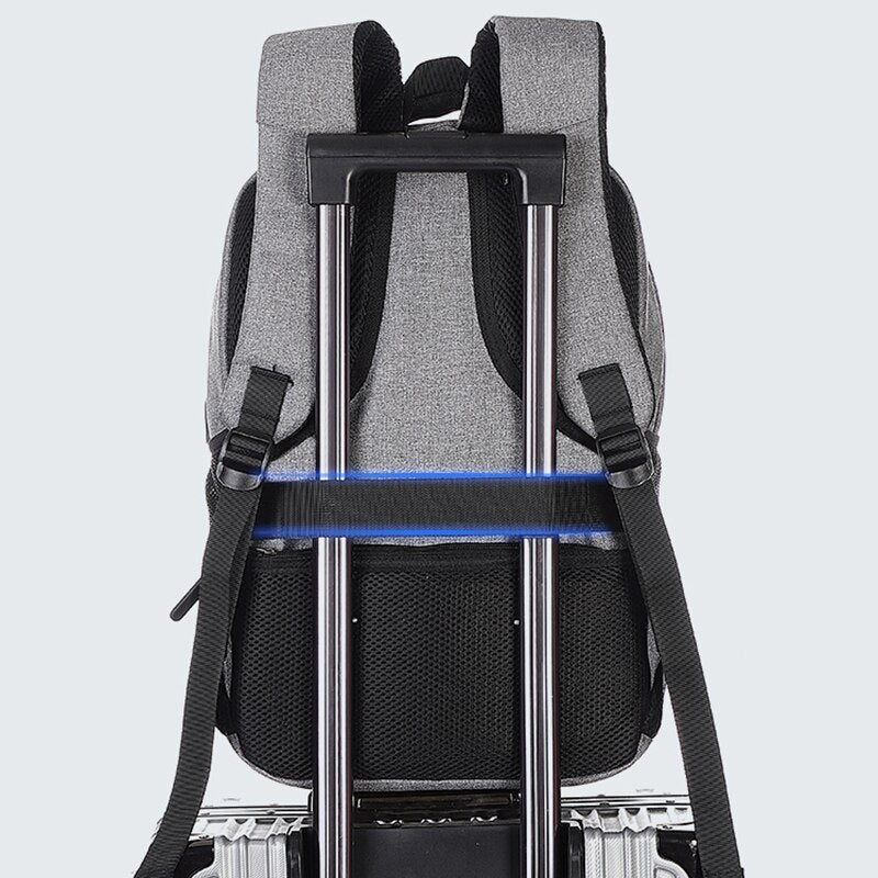 Mens Backpacks Waterproof Oxford Cloth Bag Multifunctional USB Charging Rucksack Male For Laptop Business Casual Bagpack