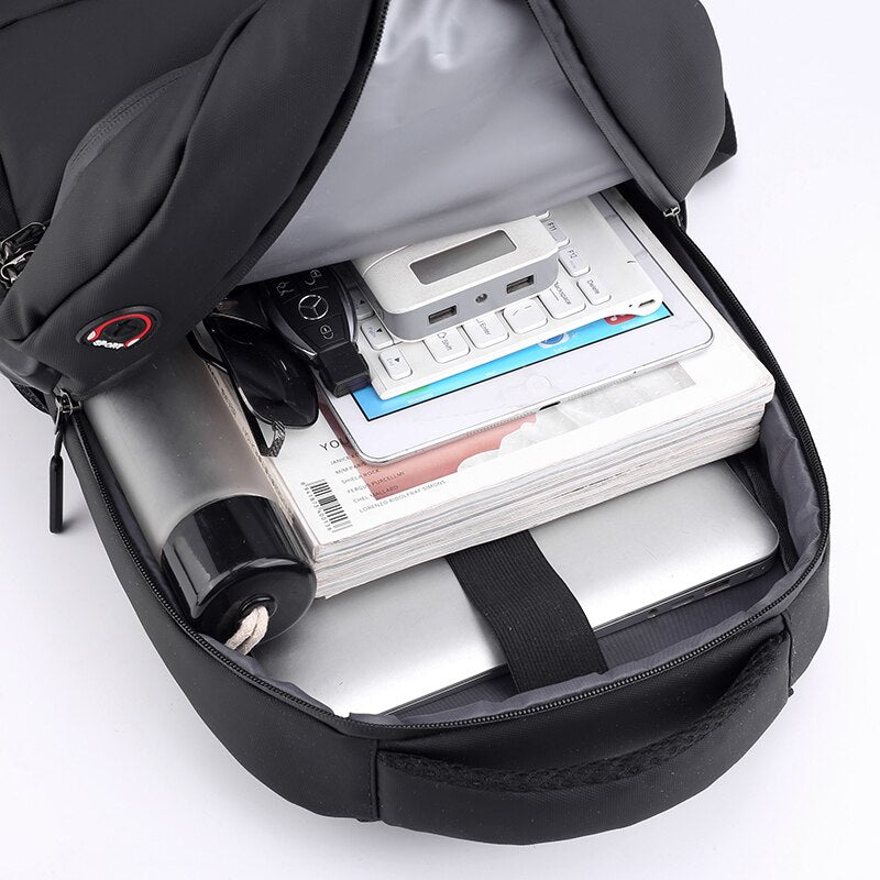 Business Backpack For Men Multifunctional Waterproof Bag Large Capacity USB Charging Rucksack Male For Laptop 15.6 Inch