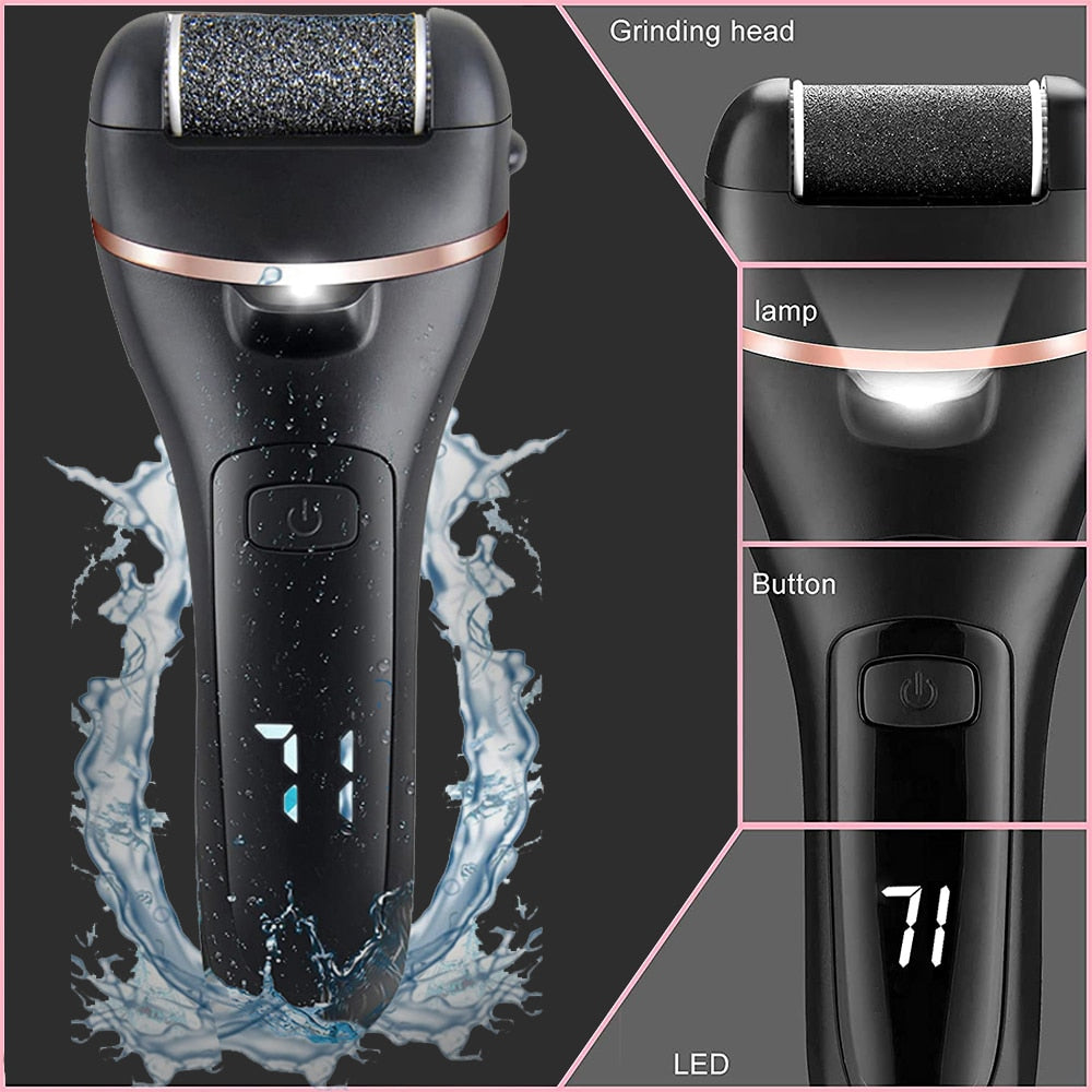 Rechargeable Electric Foot File Callus Remover Machine Pedicure Device Foot Care Tools Feet For Heels Remove Dead Skin