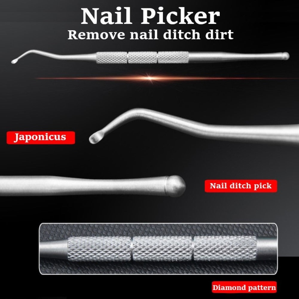 Toe Nail Clippers Nail Correction Thick Nails Ingrown Toenails Nippers Cutters Dead Skin Dirt Remover Pedicure Care Tool