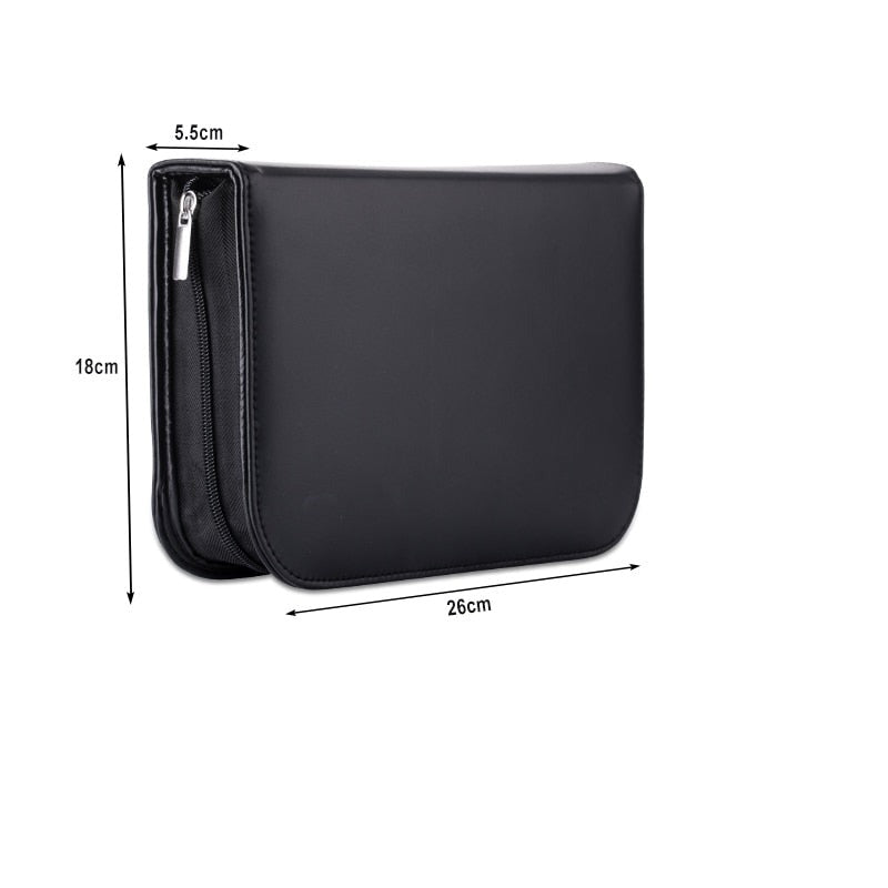 Makeup Brush Bag Zipper 29pcs Brushes Holder Case Artist Pockets Storage For Men Women Cosmetic Brush Case