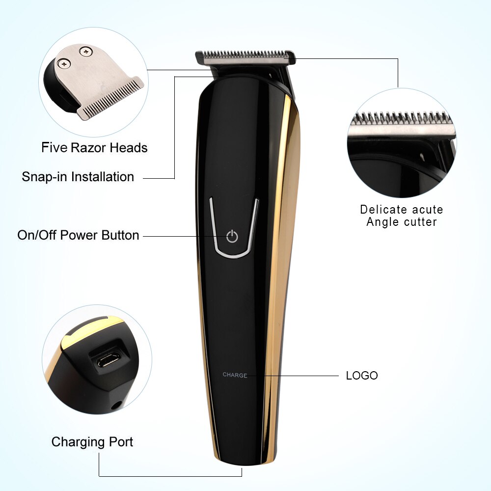 Electric Shavers for Men Waterproof Electric Trimmer Razor Wet & Dry Use Rechargeable Battery Rotary Shavers Machine Shaving