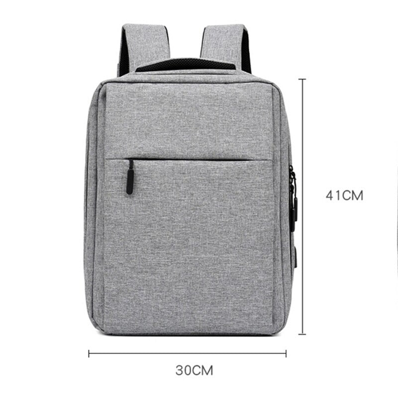 Backpack For Men Portable USB Charging Bag For Laptop 15.6 Inch Multifunctional Waterproof Rucksack Business Travel Backbag