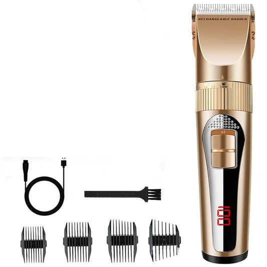 Electric Hair Clipper for Barber Fast Hair Cutter LED Display USB Charging Professional Trimmer Hair Cutting Machine Low Noise