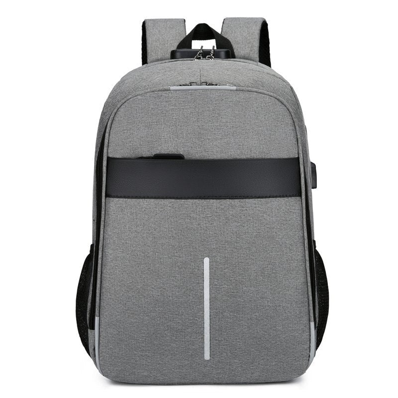 Backpack For Men Multifunctional Waterproof Oxford Cloth Urban Bag For Laptop 13.3 Inch USB Charging Luxury Gray Rucksack Men