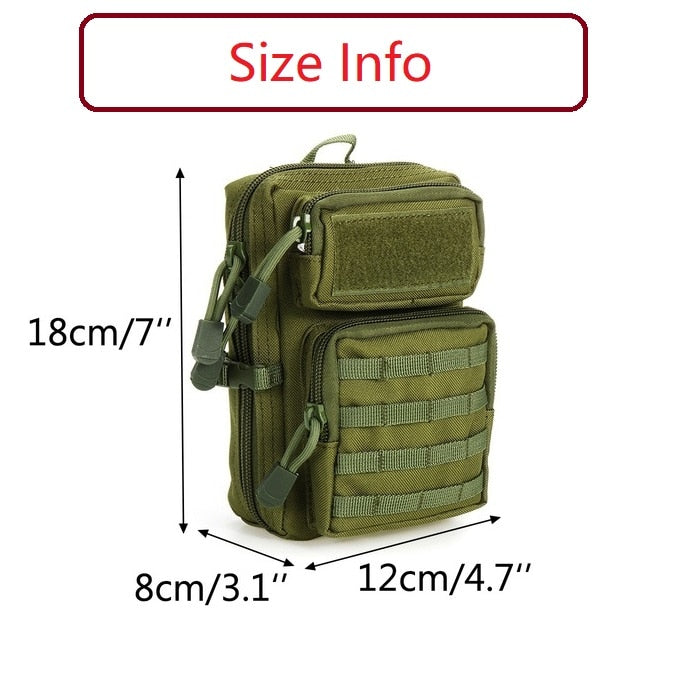 Multipurpose Waterproof Outdoor Tactical Waist Bag Hiking Travelling Sling Backpack Waist Packs Shoulder Bag Pouch