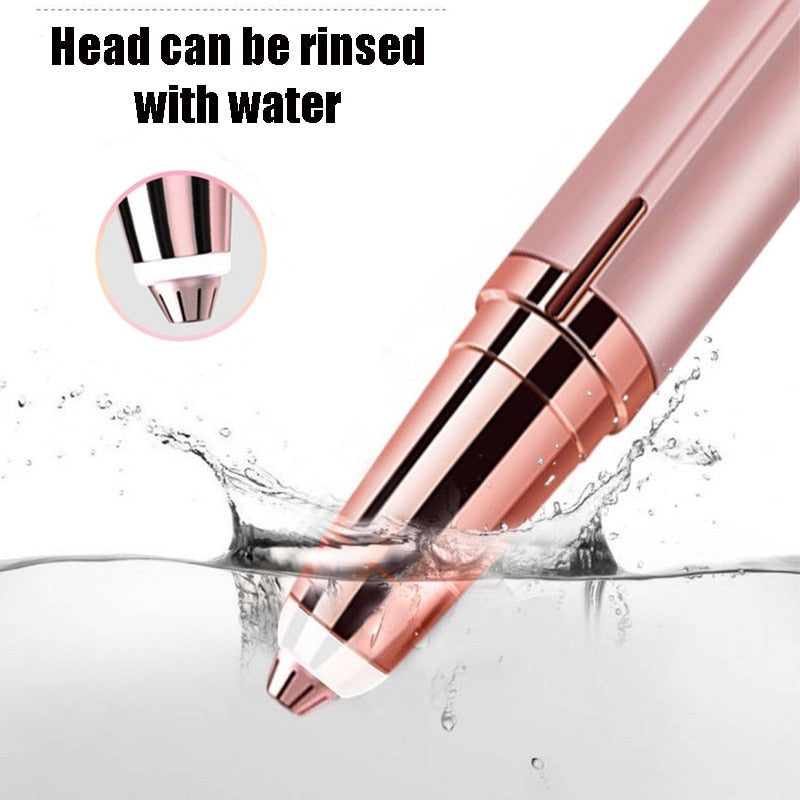 Women Electric Eyebrow Trimmer Mini Painless Eye Brow Epilator Lipstick Brows Hair Remover Razor Facial Hair Remover