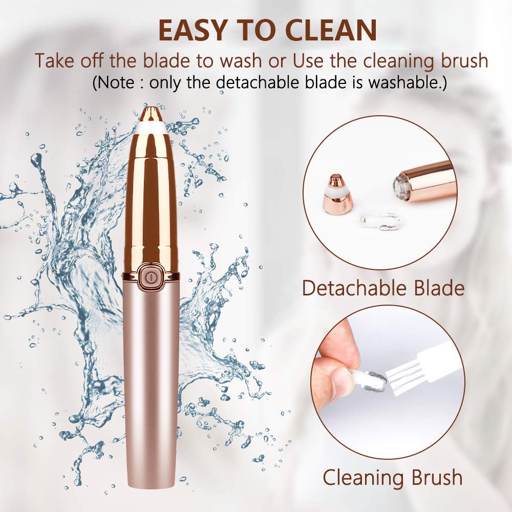 USB NEW Charger Design Eyebrow Trimmer for Women Electrical Eyebrow Hair Remover Eyebrow Razor Portable Epilator Facial Remover