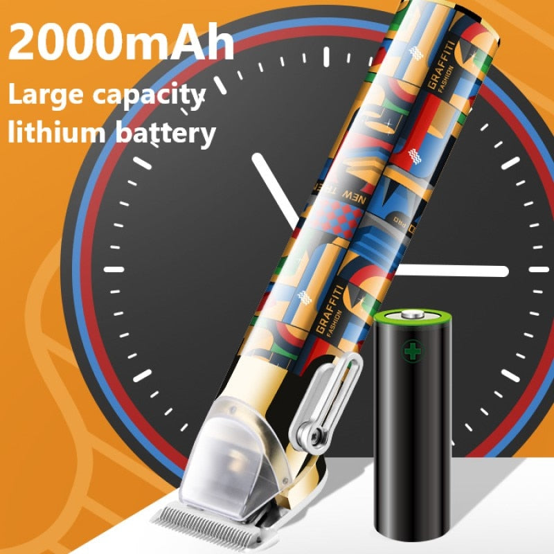 Professional Hair clipper Rechargeable Hair Trimmer Electric Hair Cutting Machine Cord or Cordless Use Barber clipper