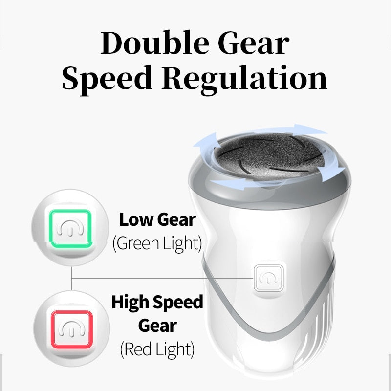 Electric Pedicure Tools Professional Heels Grinding Foot Care Rechargeable Dead Hard Skin Callus Remover Feet Cleaner Scrubber