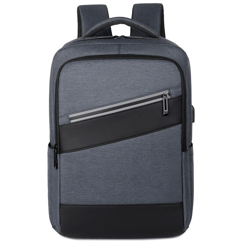Backpack For Men Multifunctional Man's Business Bag USB Charging Waterproof Rucksack Male For Laptop Trolley Strap Design