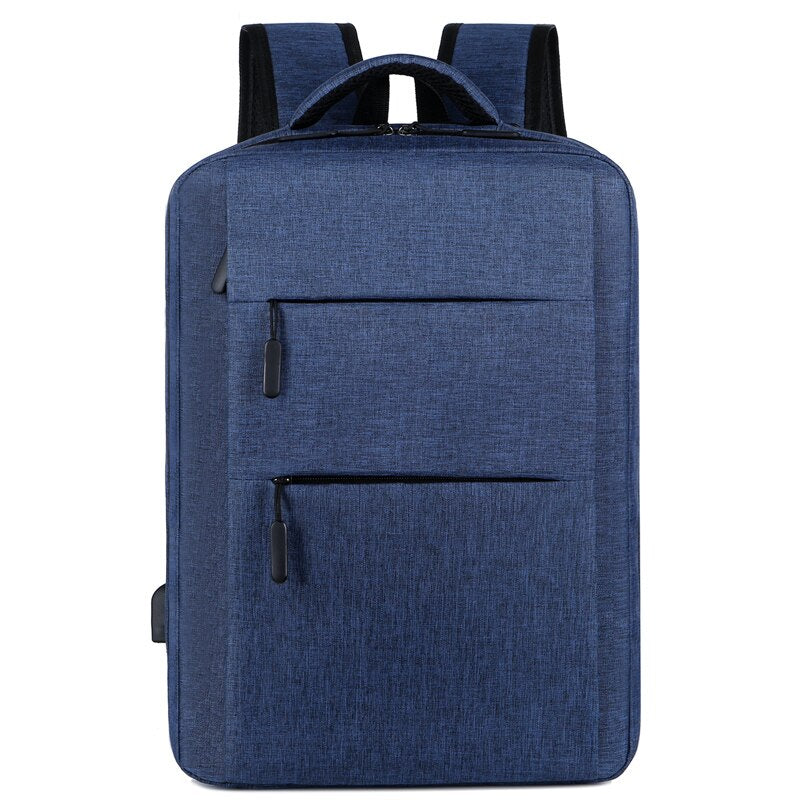 Mens Backpacks With Charging Waterproof Oxford Cloth Bag Multifunctional Laptop Rucksack Male Portable Business Bagpack