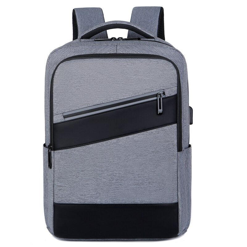Backpack For Men Multifunctional Man's Business Bag USB Charging Waterproof Rucksack Male For Laptop Trolley Strap Design