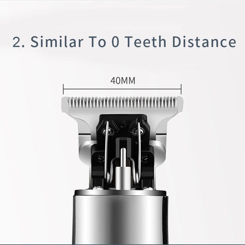 Hair Cutting Machine Ceramic Blade Low Noise Adult Kid Haircut Professional Hair Clipper Men's Barber Beard Trimmer Rechargeable