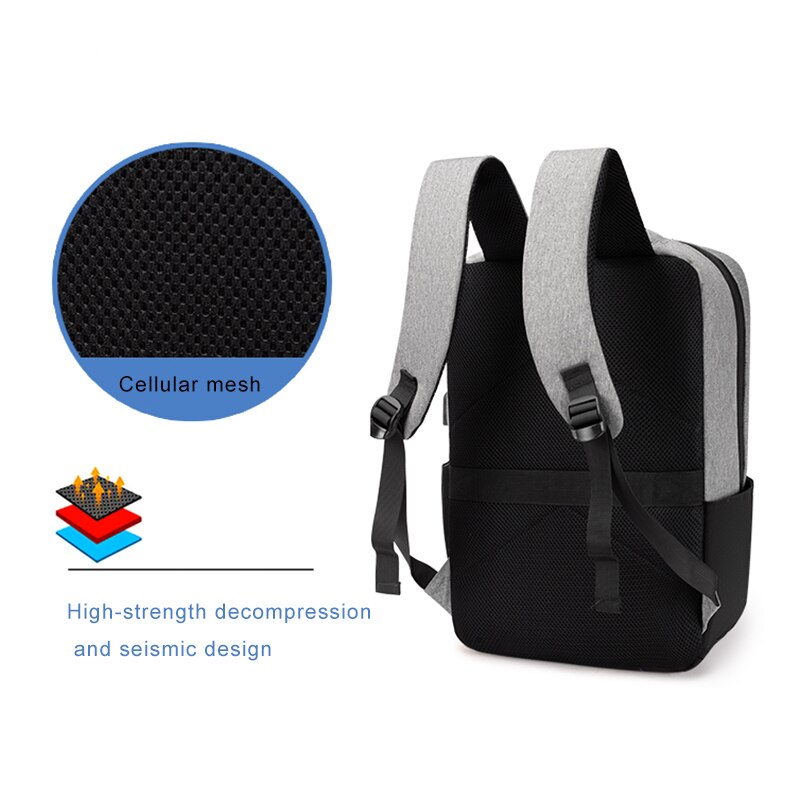 USB Charging Backpack For Men Multifunctional Waterproof Business Bags Casual Commuter Rucksack Male For Laptop 15.6 Inch