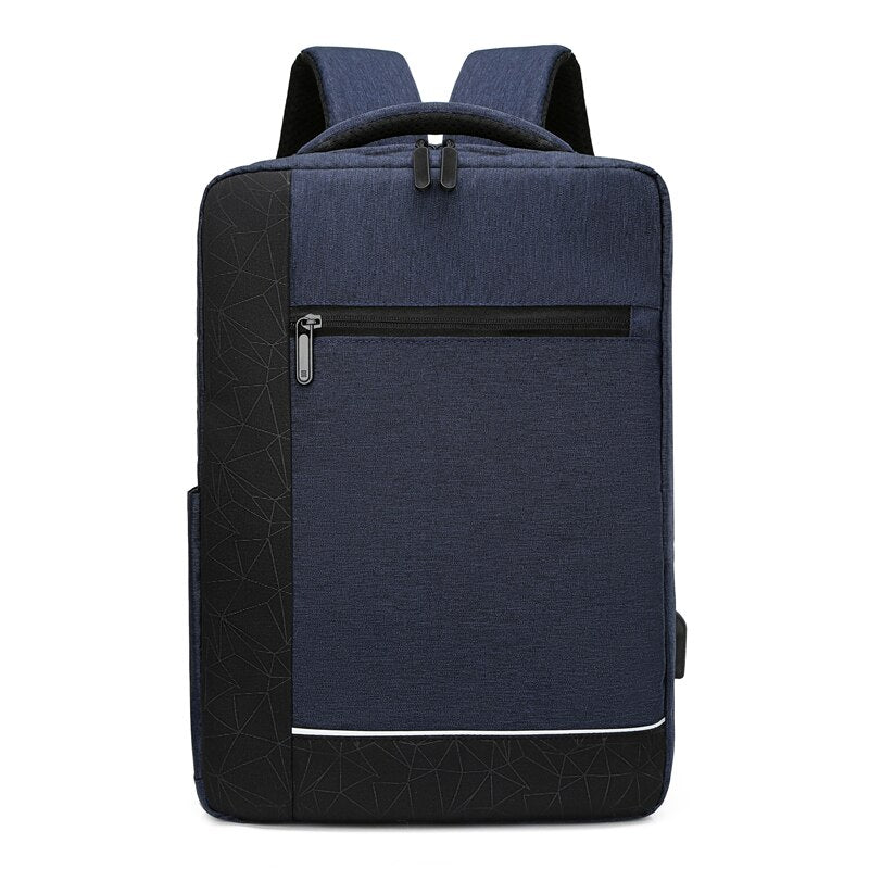Men's Backpack Multifunctional USB Charging Bag Male Waterproof Oxford Cloth Rucksack For Laptop 15.6 Inch Urban Casual Bagpack