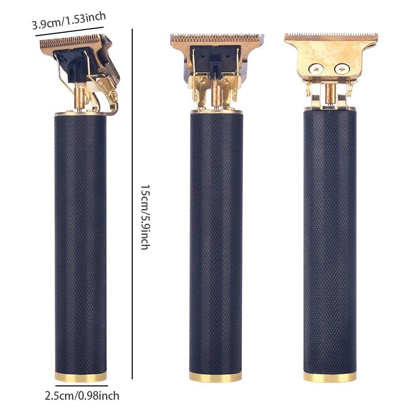 USB Rechargeable T9 Baldheaded Hair Clipper Electric Hair Trimmer Cordless Shaver Trimmer 0mm Men Barber Hair Cutting Machine