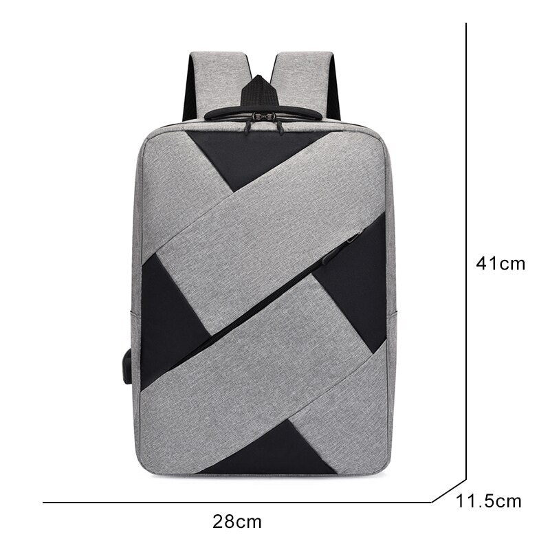 Men's Fashion Backpack Luxury Waterproof Multifunctional Business Laptop Bag For Man Usb Charging Large Bagpack