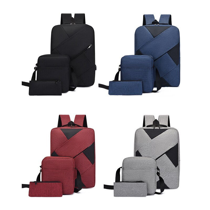 Men's Fashion Backpack Luxury Waterproof Multifunctional Business Laptop Bag For Man Usb Charging Large Bagpack