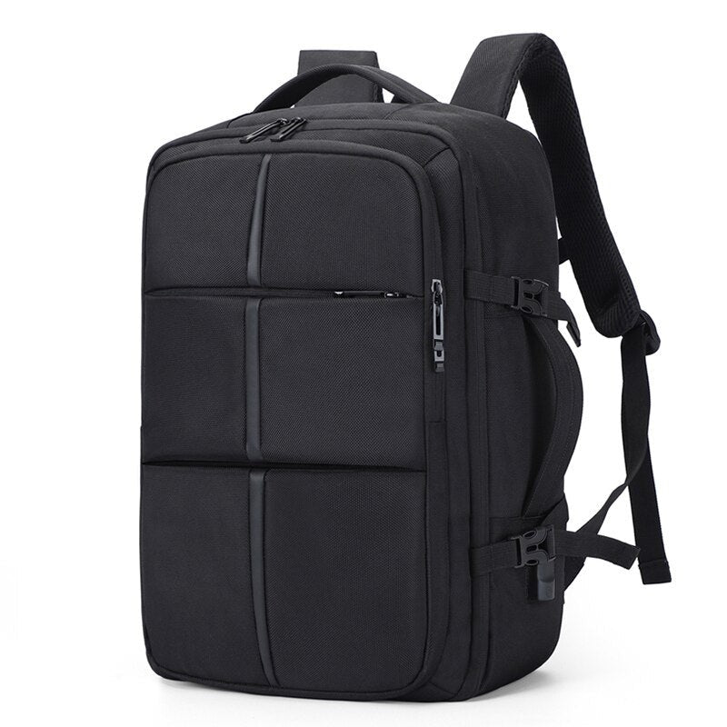 Large-capacity Men's Backpack Multifunction USB Charging Bagpack Male Business Bag For Laptop 17.6 Inch Expandable Rucksack