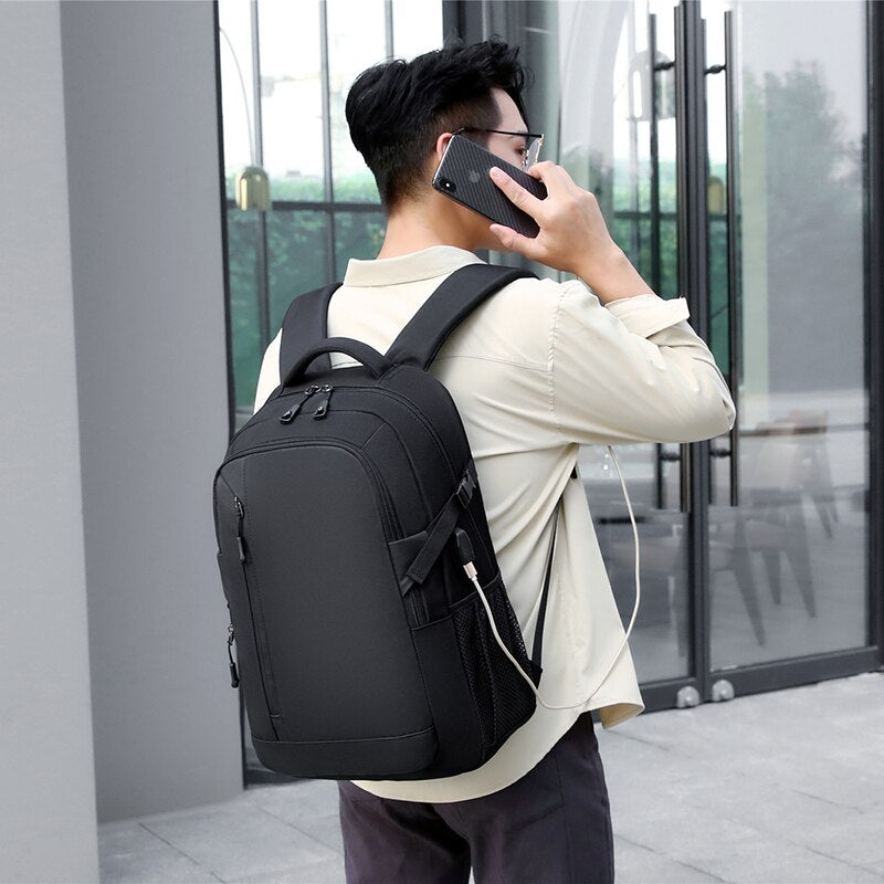 Men's Backpack Multifunction Waterproof Bag Male Large Capacity USB Charging Rucksack For Laptop Fashion Business Bagpack