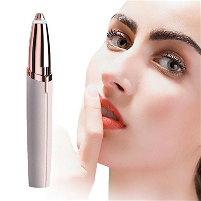 Women Electric Eyebrow Trimmer Mini Painless Eye Brow Epilator Lipstick Brows Hair Remover Razor Facial Hair Remover