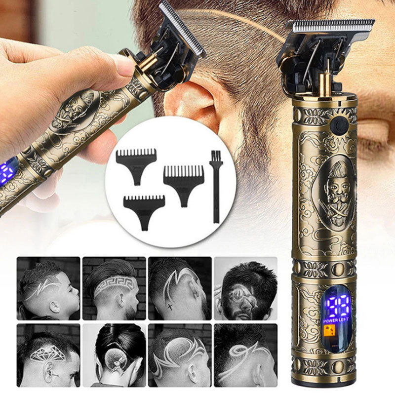 Professional Powerful 10w Hair Clipper Comb Kits Full Metal Shell Electric Beard Hair Trimmer for Men Barber Haircut Machine