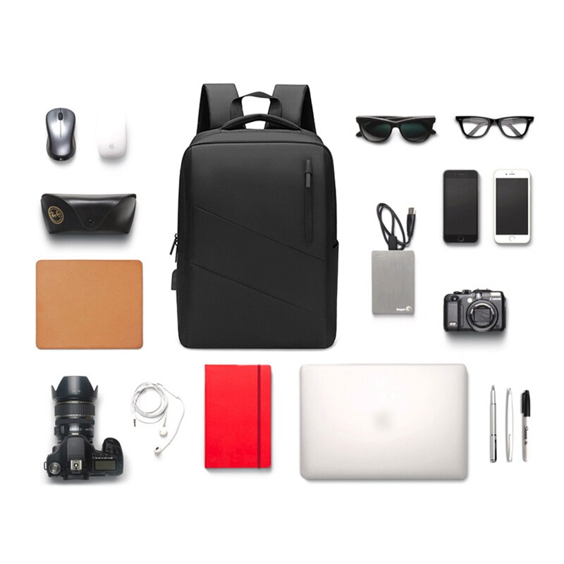 Business Backpacks For Men USB Charging Multi-function Bag For Laptop 15.6 Casual Waterproof Oxford Cloth Rucksack Man