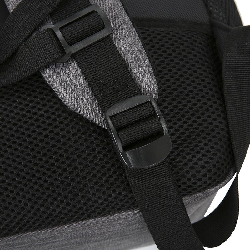Grey Designer Backpack Multifunctional Large Capacity Nylon Bag For Laptop 15.6 Inch Waterproof Anti-theft Luxury Urban Backpack