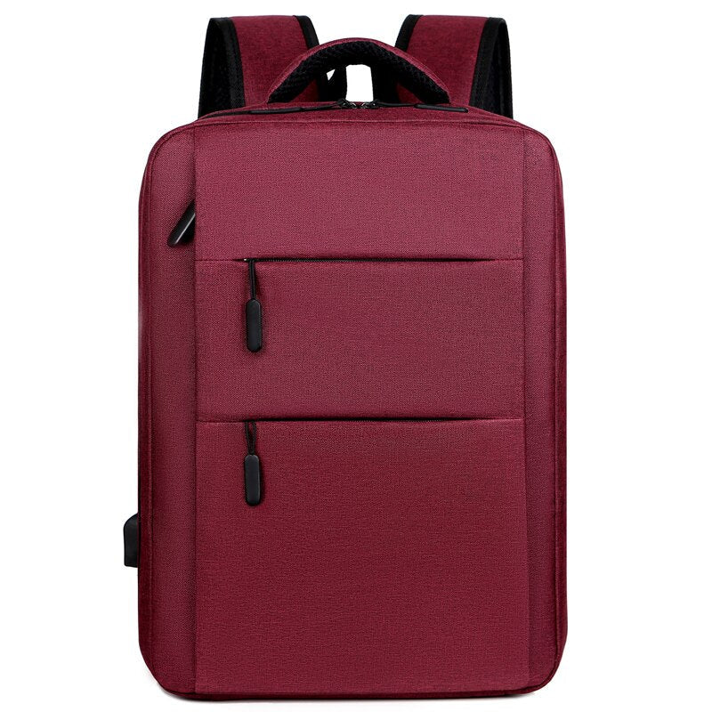 Mens Backpacks With Charging Waterproof Oxford Cloth Bag Multifunctional Laptop Rucksack Male Portable Business Bagpack