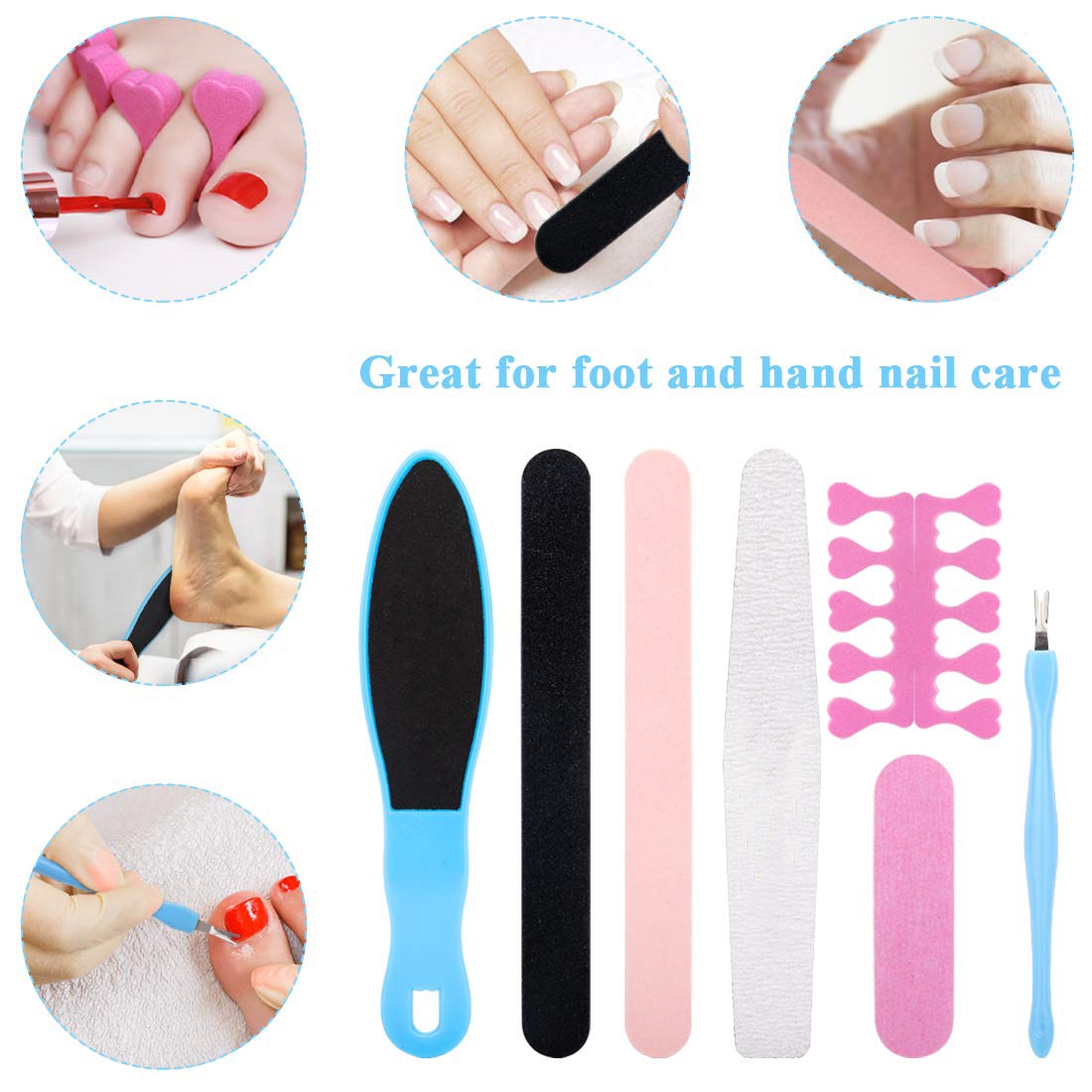 Professional Pedicure Kit 20 in 1 Professional Pedicure Tools Set Feet Scrubber Dead Skin Remover, Callus Remover for Foot Kit