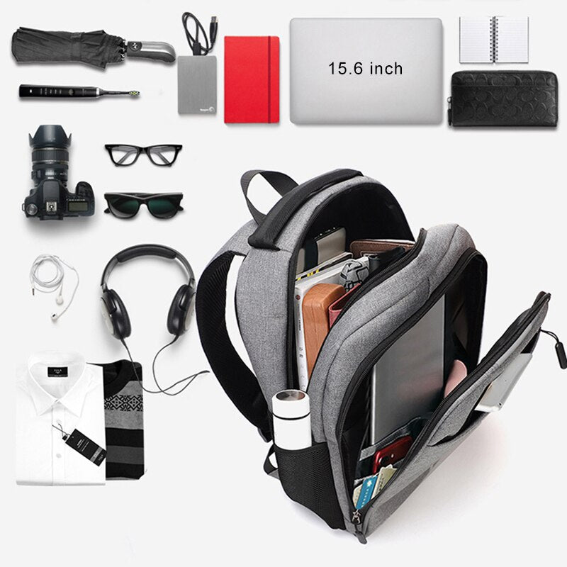 Mens Backpacks Waterproof Oxford Cloth Bag Multifunctional USB Charging Rucksack Male For Laptop Business Casual Bagpack