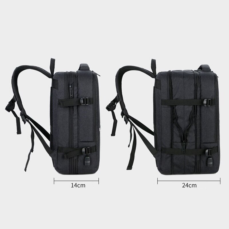 News Men's Backpack USB Charging Multifunctional Laptop Backbag Business Waterproof Casual Bag For Mans Rucksack