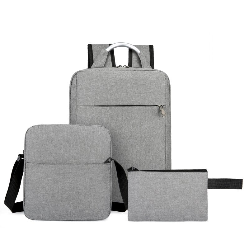 Mens Backpacks Multifunctional USB Charging Bag Waterproof Oxford Cloth Rucksack Male Portable Business Casual Laptop Bagpack