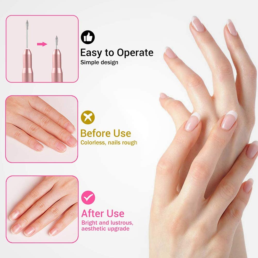 USB Electric Nail File Nail Sander Professional Nails Manicure Machine Manicure Pedicure Kit for Salon and Home Nail Art Tools