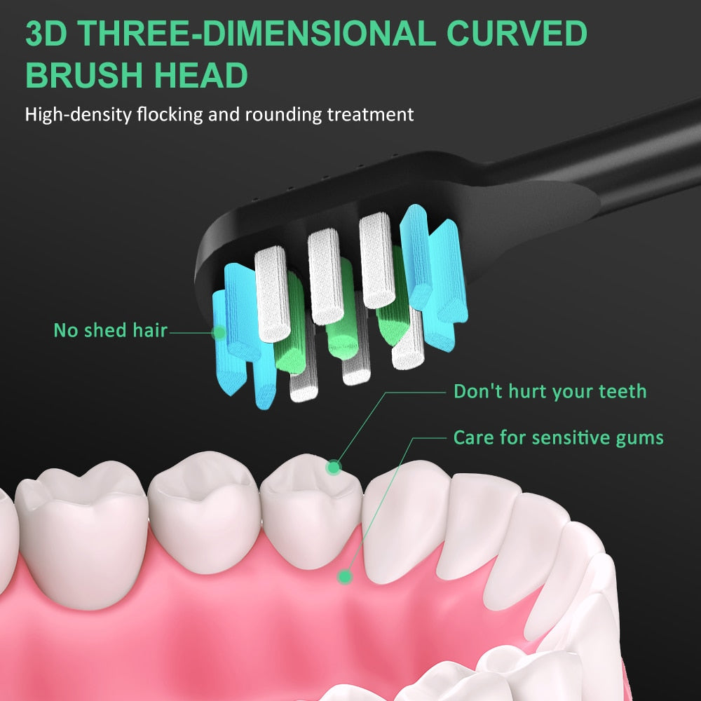 Ultrasonic Electric Toothbrush UV Disinfection Tooth Brush Heads Sonic Toothbrushes and Accessories Dental Teeth Cleaner Care
