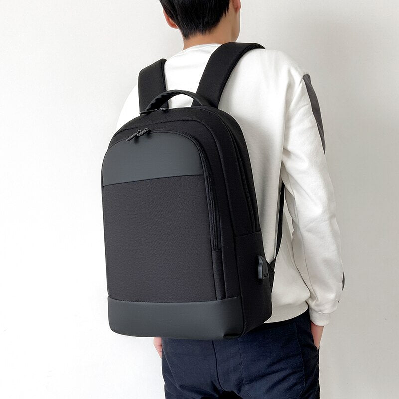 New Backpack For Men Multifunctional Business Waterproof Oxford Cloth Bag for Laptop 15 6 USB Charging Casual Rucksack Mans