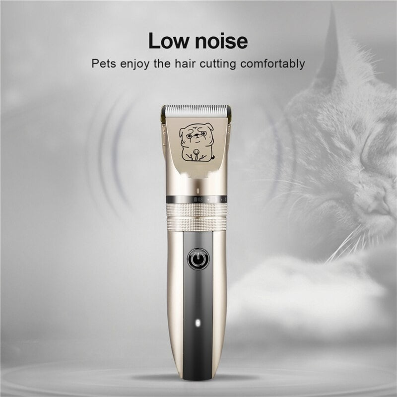 Professional Pets Hair Clipper R-Blade Hair Cutter Rechargeable Hair Trimmer Dog Cat Rabbit Foot Ear Hair Shaver Haircut Tool