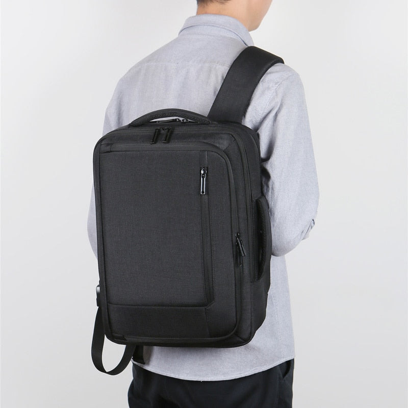 Men's Backpack Trendy Multifunctional Oxford Cloth Laptop Backpack USB Rechargeable Waterproof Business Bag For Man