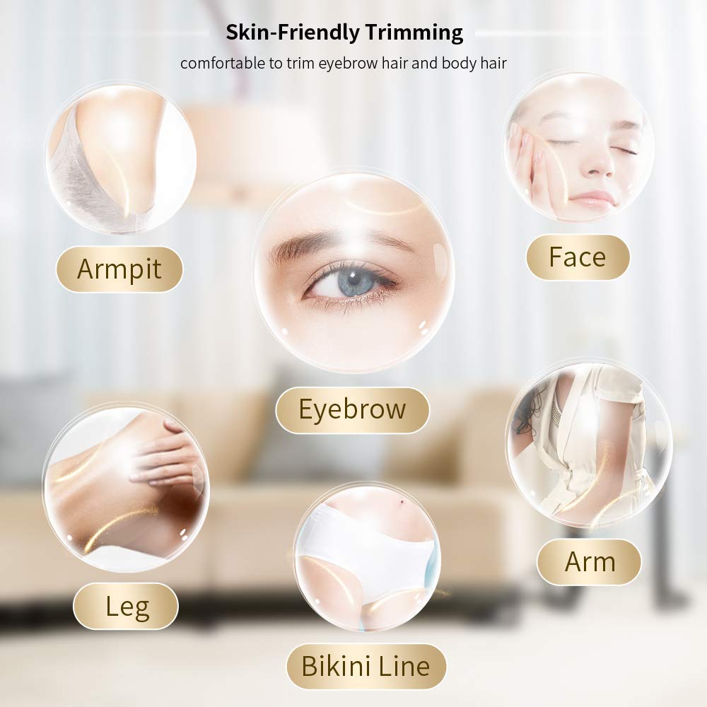 Rechargeable Electric Eyebrow Trimmer For Eyebrows Women's Shaver Razors Portable Cosmetics Facial Hair Remover Makeup Tools