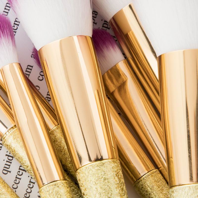 Professional 10pcs Makeup Brushes set Gradient Fan Powder Foundation Brush Eyeshaow Brush kit Best Quality Fantasy Brushes