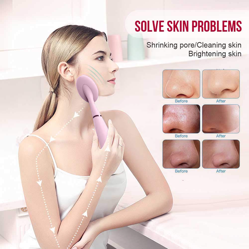 New Electric Facial Cleansing Brush Skin Pore Anti Aging Wrinkle Brush For Removing Skin's Blackheads Cosmetic Remove