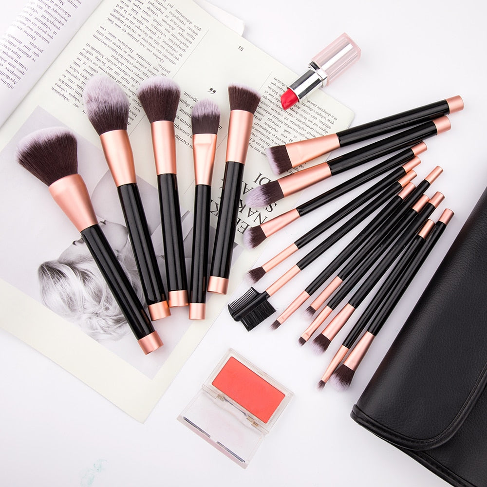 16pcs Makeup Brushes Set High Quality Foundation Powder Eyeshadow Blending contour Soft Brush Cosmetic Beauty Tools