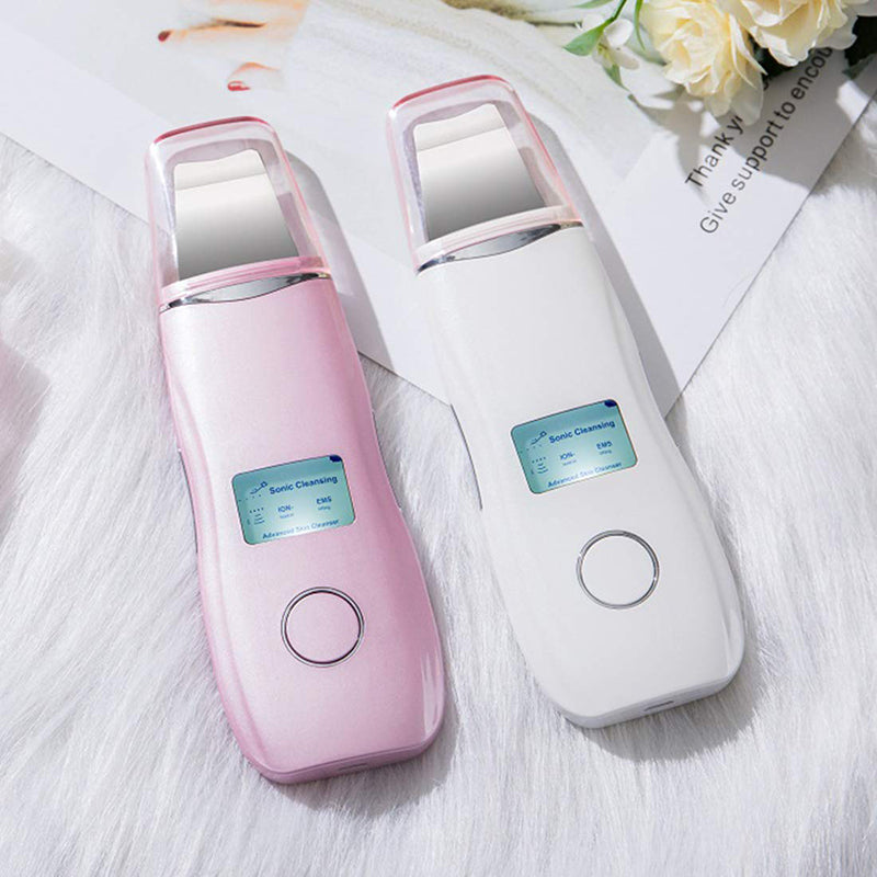 Ultrasonic Skin Scrubber Facial Peeling Shovel Pore Blackhead Cleaner EMS Facial Lifting  Pores Cutin Remover Comedone Cleanser