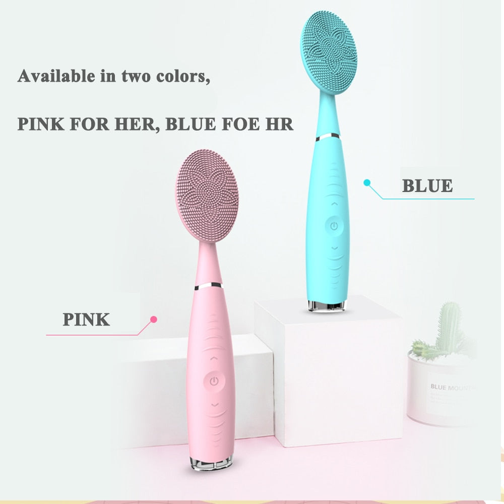 New Electric Facial Cleansing Brush Skin Pore Anti Aging Wrinkle Brush For Removing Skin's Blackheads Cosmetic Remove
