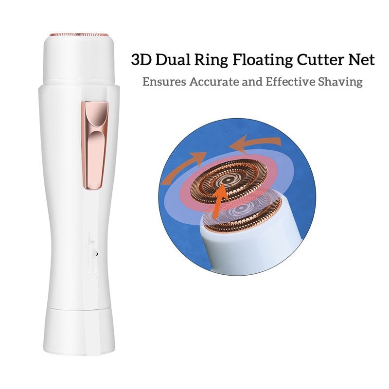 Women 3D Floating Electric Shaver Epilator No Pain Cordless Hair Removal Razor Leg Bikini Body Hair Shaving Tool USB Rechargeable