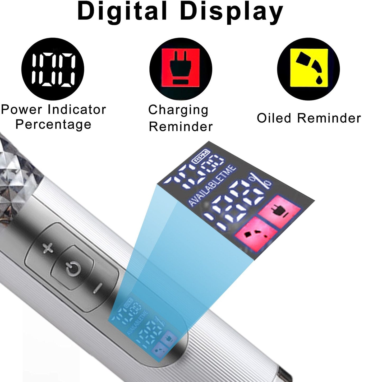 Professional Barber Hair Clipper Cordless Hair Trimmer Beard Trimer for Men Electric Hair Cutting Machine Rechargeable Hair Cut