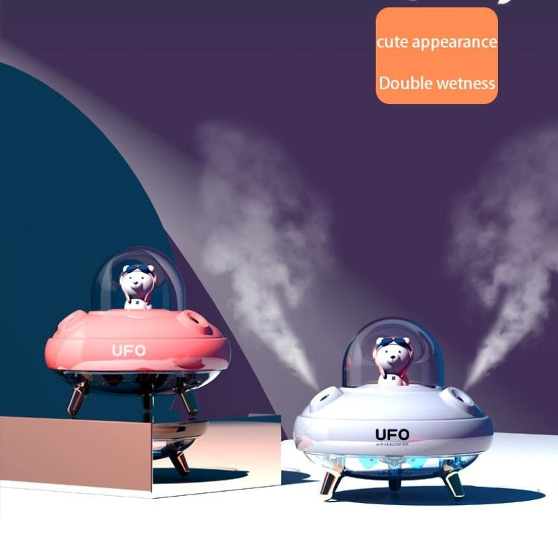 Humidifier Double Spray Cute Pet USB Humidifier Air Atomization Water Replenishing Instrument Desktop Mini Colorful